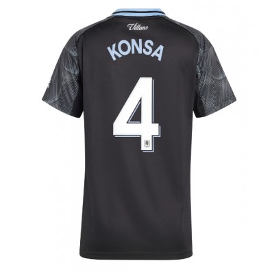 Fotballdrakt Dame Aston Villa Ezri Konsa #4 Bortedrakt 2025-26 Kortermet Fotballdrakt Dame Aston Villa Ezri Konsa #4 Bortedrakt 2025-26 Kortermet